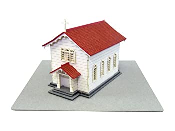 【中古-非常に良い】さんけい 1/220 みにちゅあーとプチ 教会 ペーパークラフトキット