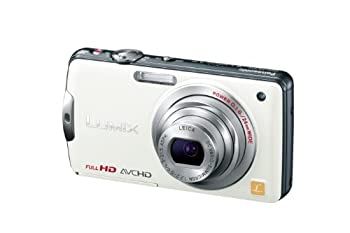 【中古-人並み外れたに好いたらしい】パナソニック デジタル写真機 LUMIX FX700 外殻白いこと DMC-FX700-W 1410万絵素 光学5倍望遠レンズ 広角24粍 3.0型タッチパネル液晶 盛りだくさん固定ディスク映像
