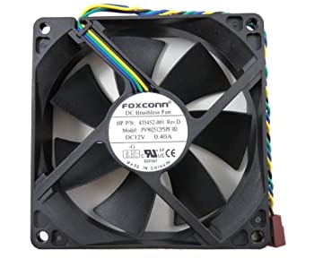 【中古-非常に良い】 hp Foxconn 92mm 4ピン CPU冷却ファン 435452-001