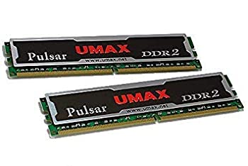 【中古-非常に良い】 UMAX Pulsar デスクトップ用 DDR2 メモリー 4GB (2GB 2枚組) DDR2-800 Dual Set 240pin DCDDR2-4GB-800