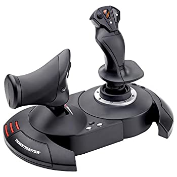 【中古-非常に良い】Thrustmaster スラストマスター T Flight Hotas X フライトスティック スロットル ジョイスティック 発射トリガー USB互換 (PC)