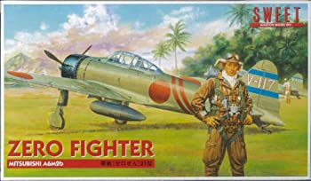 【中古-非常に良い】スイート 1/144 零戦21型 プラモデルキット 2機入り 14107