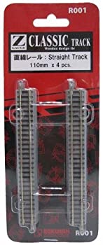 【中古-非常に良い】ロクハン Zゲージ R001 直線レール 110mm