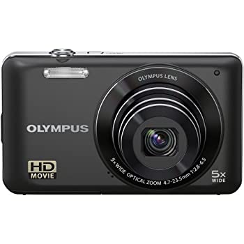 【中古-非常に良い】 OLYMPUS オリンパス VG-120 BLK コンパクトデジタルカメラ ブラック 1400万画素 広角26mm 光学5倍ズーム 3.0型液晶|IINEX