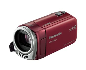 【中古-非常に良い】パナソニック デジタルハイビジョンビデオカメラ TM25 内蔵メモリー8GB レッド HDC-TM25-R