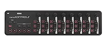 【中古-非常に良い】KORG 定番 USB MIDIコントローラー nanoKONTROL2 BK ブラック 音楽制作 DTM コンパクト設計で持ち運びに最適 すぐに始められるソフトウェアライ