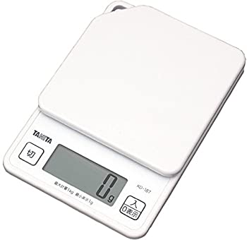 【中古-非常に良い】タニタ クッキングスケール キッチン はかり 料理 デジタル 1kg 1g単位 ホワイト KD-187 WH
