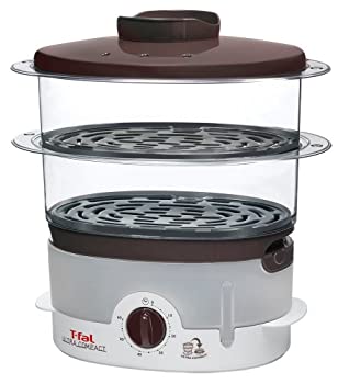 【中古-非常に良い】ティファール 電気蒸し器 スチームクッカー ウルトラコンパクト ブラウン VC106170