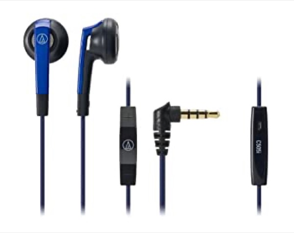 【中古-非常に良い】 audio technica オーディオテクニカ イヤホン iPod/iPhone/iPad専用 ブルー ATH-C505i BL 小型|IINEX
