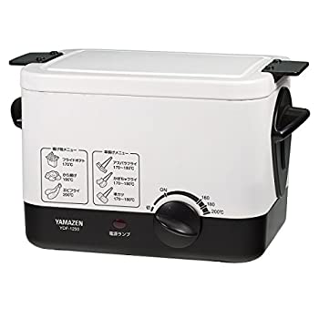 【中古-非常に良い】 山善 電気フライヤー 揚げ物の達人 YDF-1250 (W)