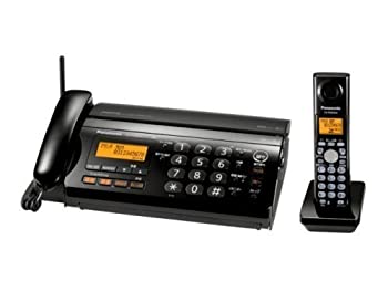 【中古-非常に良い】 パナソニック おたっくす デジタルコードレスFAX 子機1台付き ブラック KX-PW308DL-K