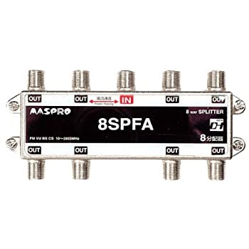 【中古-非常に良い】 マスプロ電工 マスプロ電工 1端子電流通過型 8分配器 8SPFA 8SPFA 6,052円