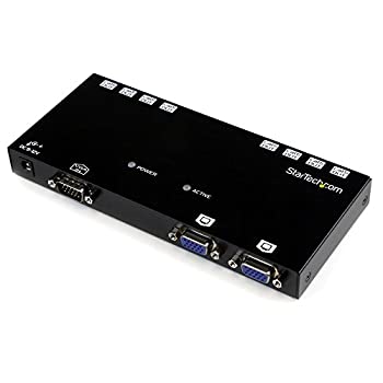 【中古-非常に良い】【輸入･日本仕様】StarTech.com Cat5ケーブル対応8ポートVGAディスプレイエクステンダー延長器(送信機のみ) カテゴリ5 LANケーブルにて最大150m延長 最大8分配可能