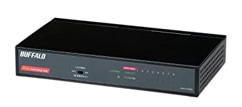 【中古-非常に良い】【輸入･日本仕様】BUFFALO Giga対応 スイッチングHub ブラック LSW4-GT-8NS/BK
