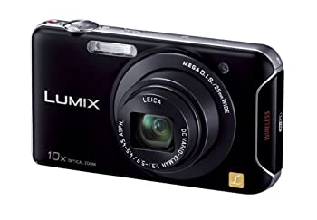 【中古-人並み外れたに好いたらしい】 パナソニック デジタル写真機 ルミックス 黒いこと DMC-SZ5-K 光学10倍 無線LAN積み上げる 薄型か細いパウダーコンパクト