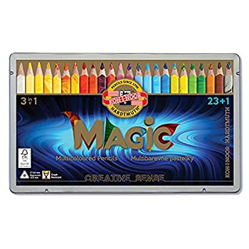 【中古-非常に良い】コヒノール 色鉛筆 マジックペンシル 24色セット KH3408-24