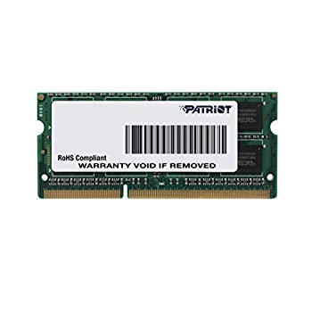 【中古-非常に良い】Patriot Memory DDR3 1600MHz 8GB PC3-12800 CL11 SODIMM ノートパソコン用メモリ 低電圧 1.35V - PSD38G1600L2S