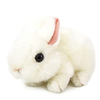 【中古-人並み外れたに似つかわしい】りくのなかまたち ぬいぐるみ 家兎 白いこと 180497