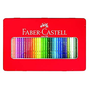 【中古-人並み外れたに好いたらしい】ファーバーカステル 水彩画色鉛筆 平缶 36色仕掛ける TFC-WCP/36C
