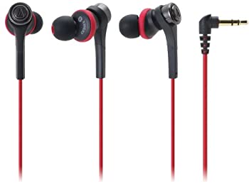 【中古-非常に良い】 audio technica オーディオテクニカ SOLID BASS カナル型イヤホン ブラックレッド ATH-CKS55X BRD 14,440円