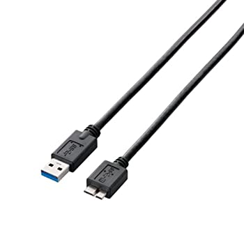 【中古-非常に良い】 エレコム USBケーブル 【microB】 USB3.0 (USB A オス to microB オス) スタンダード 0.5m ブラック USB3-AMB05BK