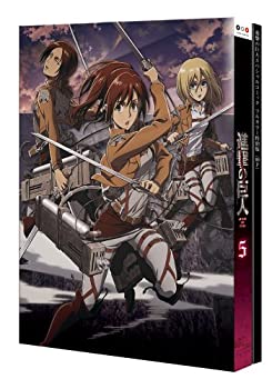 【中古-非常に良い】 進撃の巨人 5 [初回特典 80P 進撃の巨人 スペシャルフルカラーコミック (原作 諫山創) ] [DVD]