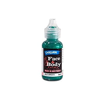 【中古-非常に良い】デリバン フェイス&ボディ グリッターグリーン36ml 50000204