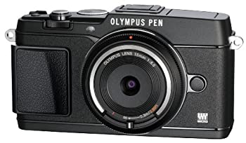【中古-非常に良い】OLYMPUS ミラーレス一眼 PEN E-P5 ボディ(ボディキャップレンズ BCL-1580セット) ブラック E-P5 BODY BLK