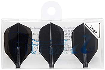 【中古-非常に良い】COSMO DARTS フライト Fit Flight AIR シェープ Dブラック 3枚入り