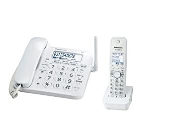 【中古-非常に良い】パナソニック RU・RU・RU デジタルコードレス電話機 子機1台付き 1.9GHz DECT準拠方式 VE-GD21DL-W