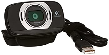 【中古-非常に良い】 ロジクール ウェブカメラ C615 ブラック フルHD 1080P ウェブカム ストリーミング 折り畳み式 360度回転