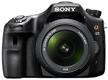 【中古-非常に良い】ソニー SONY ミラーレス一眼 α65 ズームレンズキット DT 18-55mm F3.5-5.6 SAM付属 SLT-A65VK 42,770円