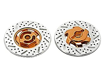 【中古-非常に良い】スクエア ブレーキディスク型六角ホイールハブ汎用 オレンジ SGE-28OR