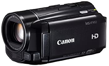 【中古-非常に良い】Canon デジタルビデオカメラ iVIS HF M52 ブラック 光学10倍ズーム フルフラットタッチパネル IVISHFM52BK