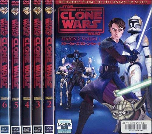 【中古-非常に良い】スター・ウォーズ クローン・ウォーズ シーズン2 [レンタル落ち] 全6巻セット [マーケットプレイスDVDセット商品]