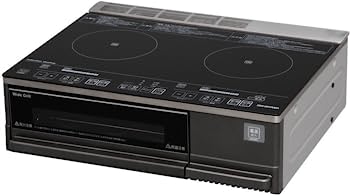 【中古】アイリスオーヤマ IHクッキングヒーター 2口 IHコンロ グリル タイプ 200V 据置型 ブラック IHC-SG221 56,448円