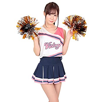 【中古】A&TCollection ラブリーチアガール コスチューム 紺/白/ピンク レディース Mサイズ