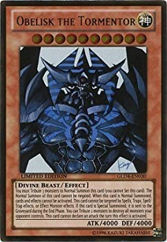 【中古】 7M GLD4-1206 遊戯王 英語版 GLD4-EN030 Obelisk the Tormentor オベリスクの巨神兵 (ゴールドレア) Limited Edition