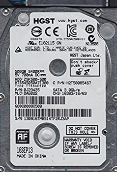 【中古】 hts545050?a7e380 PN 0j23435 MLC da6022 Hitachi 500?GB SATA 2.5ハードドライブ｜IINEX
