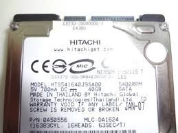 【中古】 日立GST Travelstar (40GB/Serial ATA150 /5400rpm/8MB) HTS541640J9SA00|IINEX