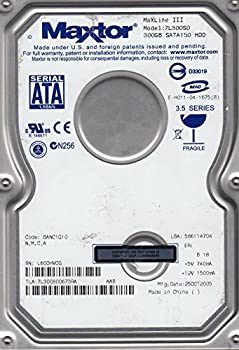 【中古】 Maxtor MaXLine III 7L300S0 300GB 7200RPM 16MB Cache SATA 1.5Gb/s 3.5in 固定ディスク