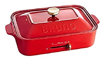 【中古】BRUNO コンパクトホットプレート レッド BOE021-RD|IINEX