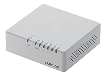 【中古】エレコム スイッチングハブ 5ポート 10/100Mbps マグネット付き AC電源 EHC-F05PA-JW 6,185円