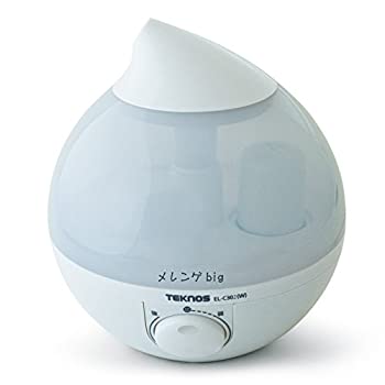 【中古】 TEKNOS テクノス しずく型加湿器 超音波式 EL-C302 ホワイト｜IINEX