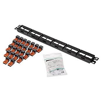 【中古】パンドウイット Cat5eモジュラーパッチパネルキット 24界面 CPPK24BLY