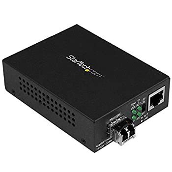 【中古】 StarTech.com ギガビットイーサネット光メディアコンバータ コンパクト 850nm マルチモード LCコネクタ 10 100 1000Mbpsネットワーク MCM1110MML