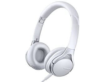 【中古】 SONY 密閉型オンイヤーヘッドホン ハイレゾ音源対応 リモコン・マイク付 折りたたみ式 ホワイト MDR-10RC W