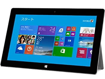【中古】【インポート･日本操作手順】マイクロソフト Surface 2 32GB 単体真似形 [Windows経口避妊薬・Office付き添い人] P3W-00012 (しろがね色)