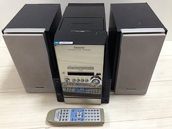 【中古】Panasonic パナソニック　SC-PM57MD-S シルバー　MDステレオシステム　（5CD/MD/カセットコンポ/5CDチェンジャー）（本体SA-PM57MDとスピーカーS｜IINEX