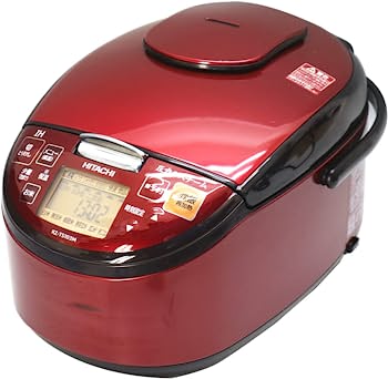 【中古】日立 5.5合 圧力スチーム IH炊飯器 RZ-TS103M ルビーレッド ふっくら御膳